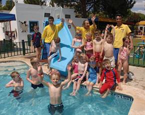Swimming Pool Activities at the Kangaroo Kids Club at Penina Hotel and Golf Resort
