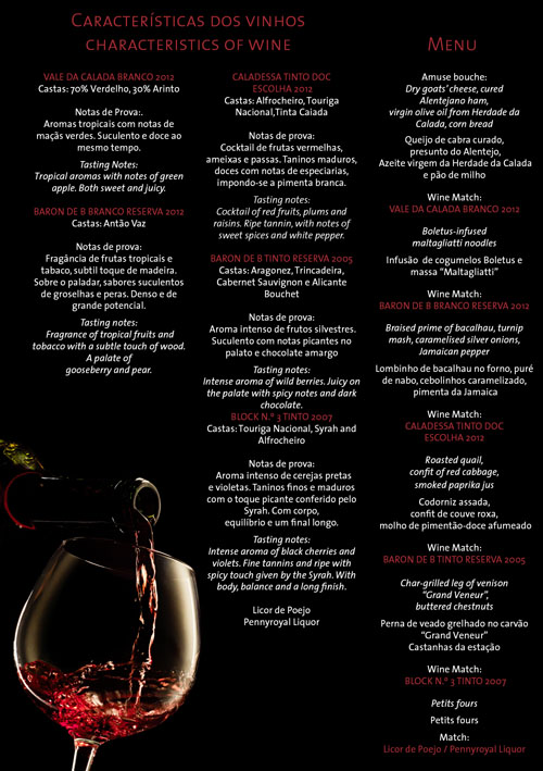 penina wine tasting-menu Nov 2013